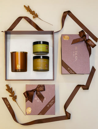 BE SUAVE | Dark Chocolate & Velvet Oud - Candle & Body Care Gift Set